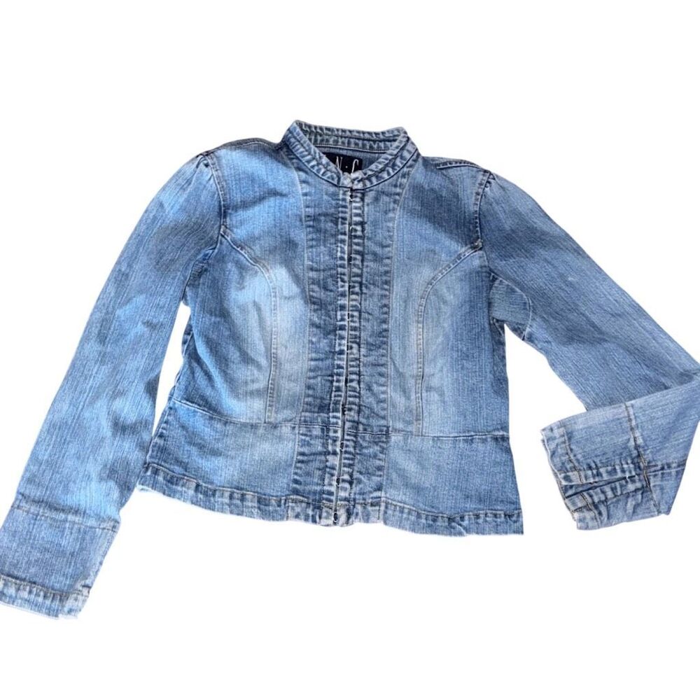 INC International Denim Eyelet Women's Jacket XS SM